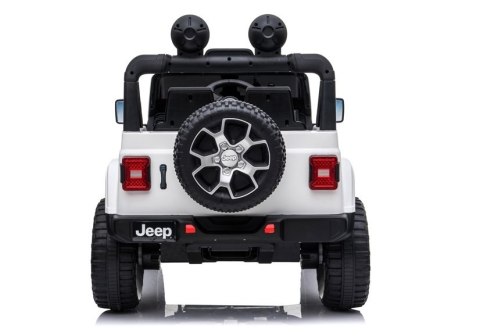 Auto na Akumulator Jeep Wrangler Rubicon Biały Auto na Akumulator Jeep Wrangler Rubicon Biały