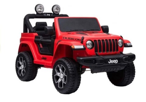 Auto na Akumulator Jeep Wrangler Rubicon Czerwony Auto na Akumulator Jeep Wrangler Rubicon Czerwony