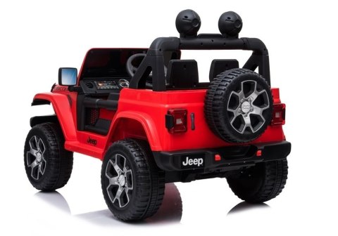 Auto na Akumulator Jeep Wrangler Rubicon Czerwony Auto na Akumulator Jeep Wrangler Rubicon Czerwony