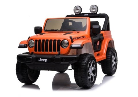 Auto na Akumulator Jeep Wrangler Rubicon Pomarańcz Auto na Akumulator Jeep Wrangler Rubicon Pomarańcz