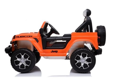 Auto na Akumulator Jeep Wrangler Rubicon Pomarańcz Auto na Akumulator Jeep Wrangler Rubicon Pomarańcz