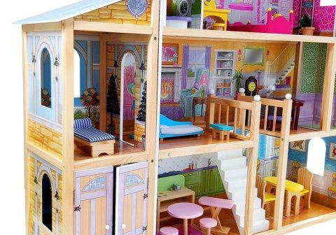 Duży Domek dla lalek Drewniany Villa Daria 123 cm Duży Domek dla lalek Drewniany Villa Daria 123 cm
