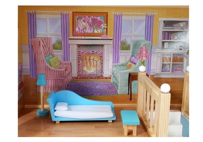 Duży Domek dla lalek Drewniany Villa Daria 123 cm Duży Domek dla lalek Drewniany Villa Daria 123 cm