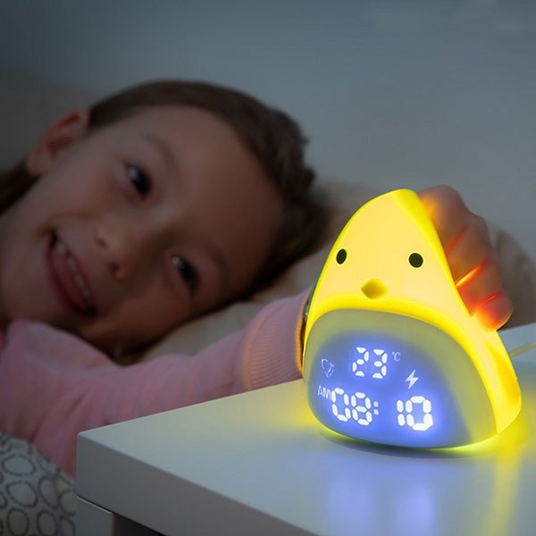 Lampka Nocna LED z Budzikiem Kurczak Lampka Nocna LED z Budzikiem Kurczak