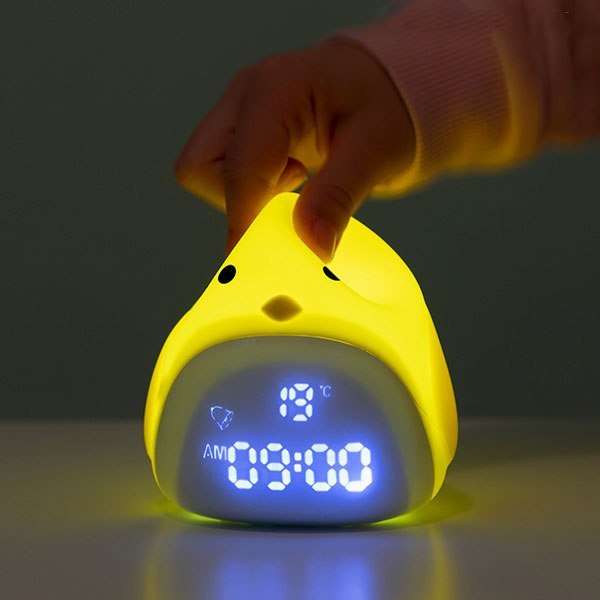 Lampka Nocna LED z Budzikiem Kurczak Lampka Nocna LED z Budzikiem Kurczak