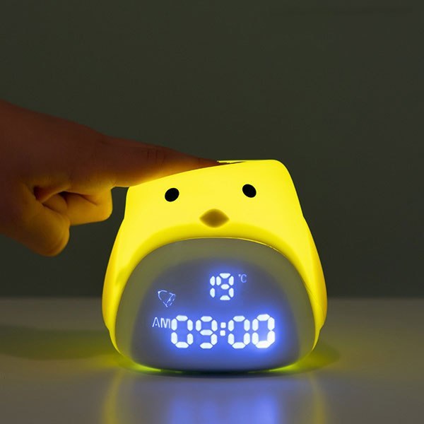 Lampka Nocna LED z Budzikiem Kurczak Lampka Nocna LED z Budzikiem Kurczak