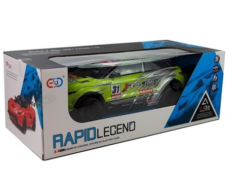 Zdalnie sterowane Autko Rajdowe 1:10 Zielone R/C Zdalnie sterowane Autko Rajdowe 1:10 Zielone R/C