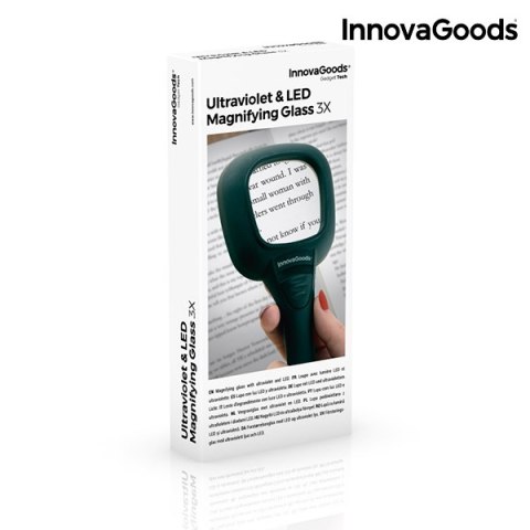 Lupa UV z Diodami LED 3X InnovaGoods Lupa UV z Diodami LED 3X InnovaGoods