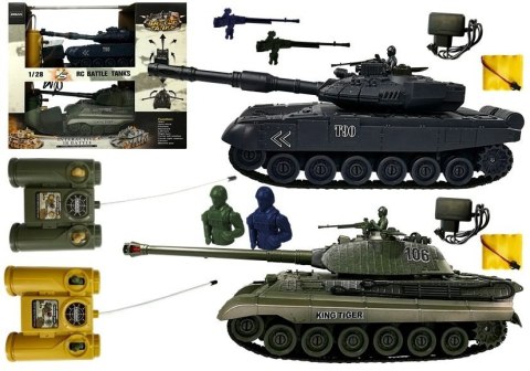 Dwa czołgi Zdalnie Sterowane z Ładowarkami R/C Dwa czołgi Zdalnie Sterowane z Ładowarkami R/C