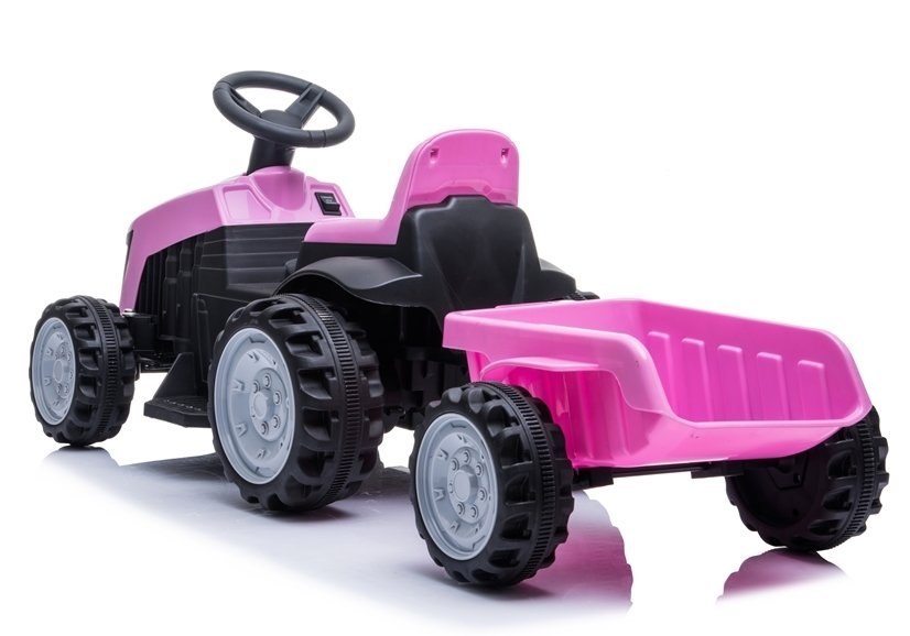 Traktor na Akumulator TR1908T Różowy Traktor na Akumulator TR1908T Różowy