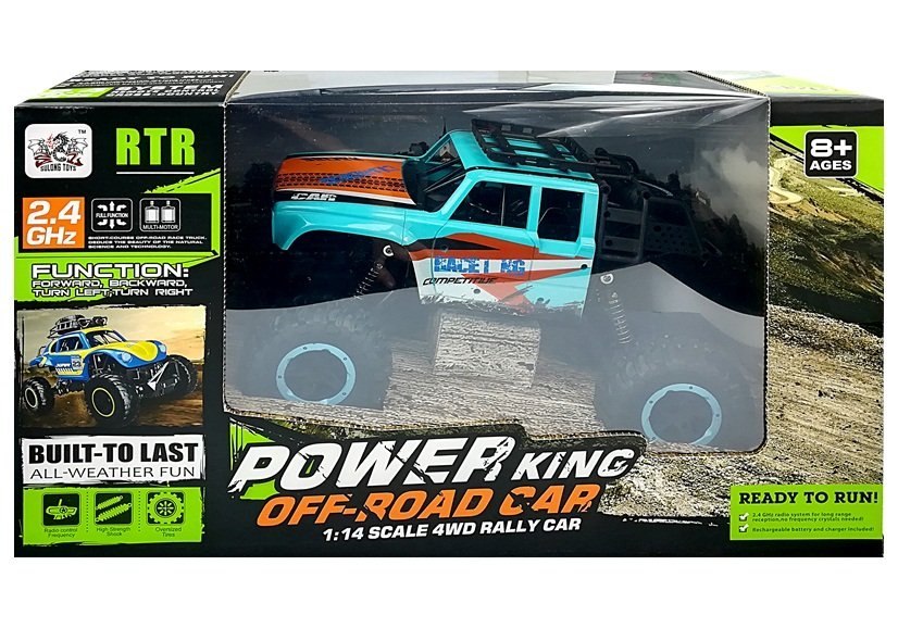 Zdalnie sterowane auto Offroad R/C 1:14 Niebieski Zdalnie sterowane auto Offroad R/C 1:14 Niebieski