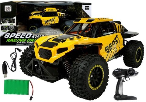 Zdalnie sterowane auto Terenowe R/C 1:14 Żółty Zdalnie sterowane auto Terenowe R/C 1:14 Żółty