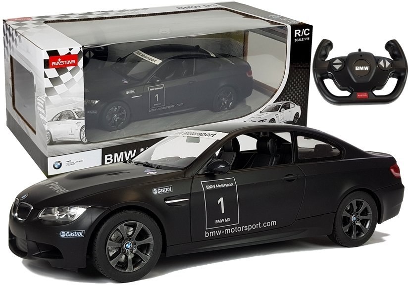 Auto R/C BMW M3 Rastar 1:14 Czarny na Pilota Auto R/C BMW M3 Rastar 1:14 Czarny na Pilota