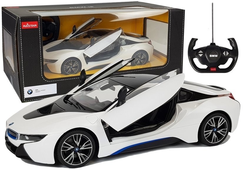 Auto R/C BMW i8 Rastar 1:14 Biały Drzwi Automatyczne Auto R/C BMW i8 Rastar 1:14 Biały Drzwi Automatyczne