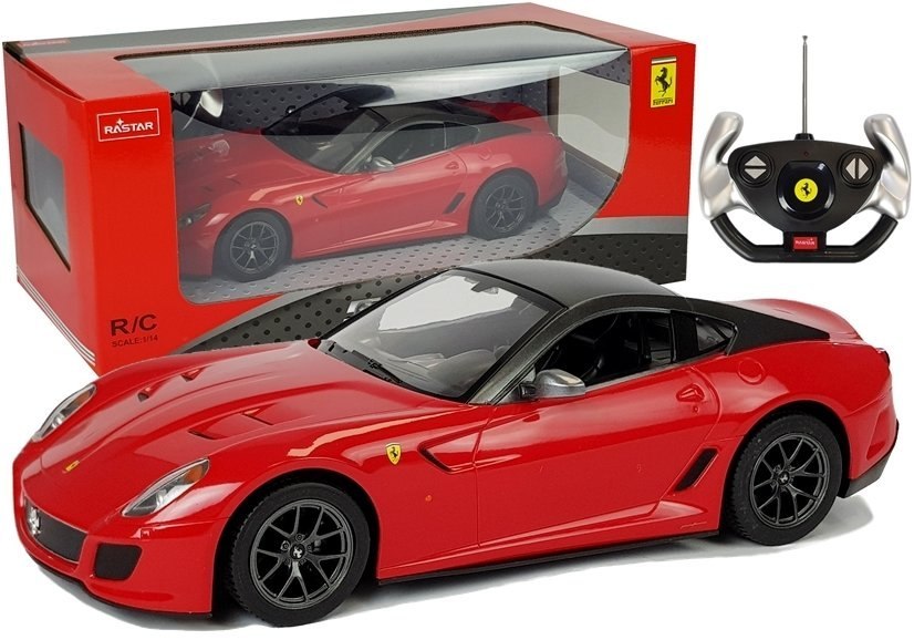 Auto R/C Ferrari 599 GTO Rastar 1:14 Czerwone na Pilota Auto R/C Ferrari 599 GTO Rastar 1:14 Czerwone na Pilota
