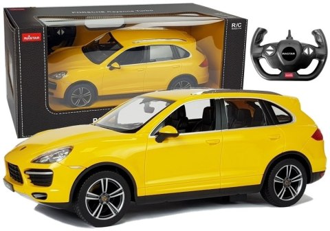 Auto R/C Porsche Cayenne Rastar 1:14 Żółte na pilota Auto R/C Porsche Cayenne Rastar 1:14 Żółte na pilota