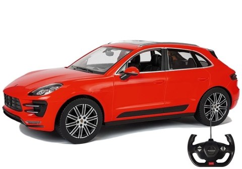 Auto R/C Porsche Macan Turbo Rastar 1:14 Czerwone na pilota Auto R/C Porsche Macan Turbo Rastar 1:14 Czerwone na pilota