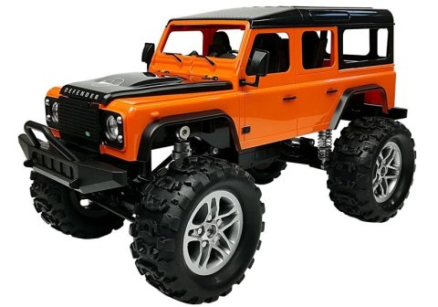 Auto Zdalnie Sterowane Land Rover Defender R/C Pomarańczowe 1:14 Auto Zdalnie Sterowane Land Rover Defender R/C Pomarańczowe 1:14