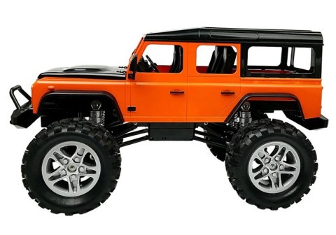 Auto Zdalnie Sterowane Land Rover Defender R/C Pomarańczowe 1:14 Auto Zdalnie Sterowane Land Rover Defender R/C Pomarańczowe 1:14