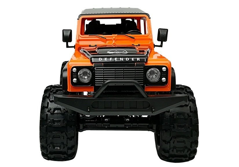 Auto Zdalnie Sterowane Land Rover Defender R/C Pomarańczowe 1:14 Auto Zdalnie Sterowane Land Rover Defender R/C Pomarańczowe 1:14