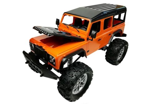 Auto Zdalnie Sterowane Land Rover Defender R/C Pomarańczowe 1:14 Auto Zdalnie Sterowane Land Rover Defender R/C Pomarańczowe 1:14