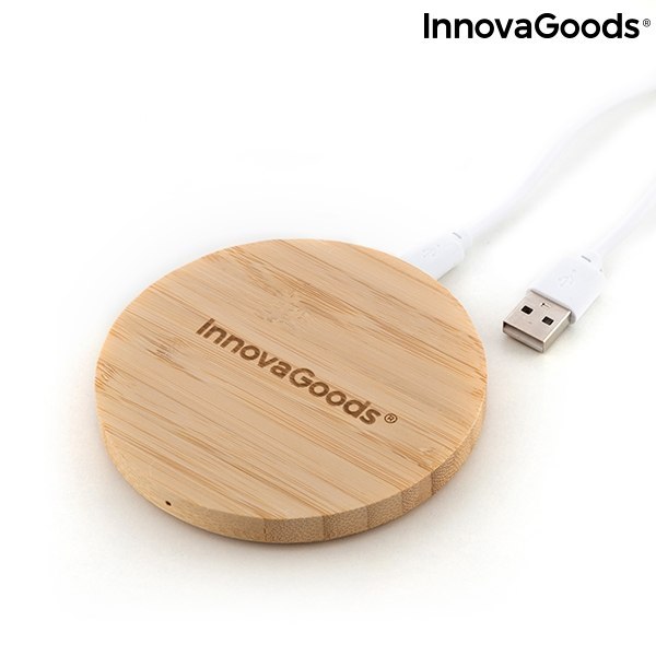 Drewniana Ładowarka Indukcyjna Bambusowa do Smartfona Drewniana Ładowarka Indukcyjna Bambusowa do Smartfona