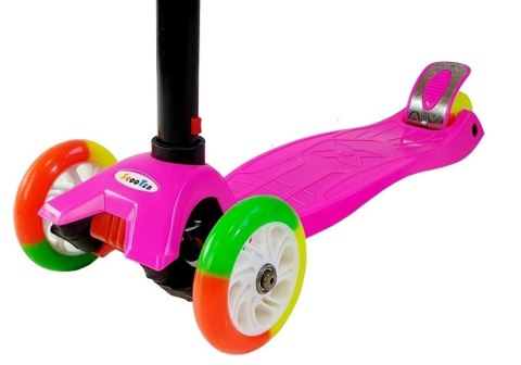 Hulajnoga Dziecięca Trójkołowa Balansowa Model 913 Różowa LED Hulajnoga Dziecięca Trójkołowa Balansowa Model 913 Różowa LED