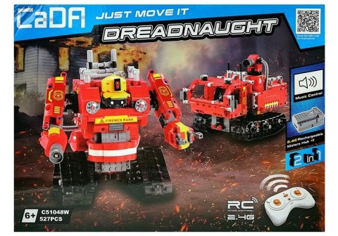 Robot z Klocków R/C 2.4G 527 elementów Czerwony Robot z Klocków R/C 2.4G 527 elementów Czerwony