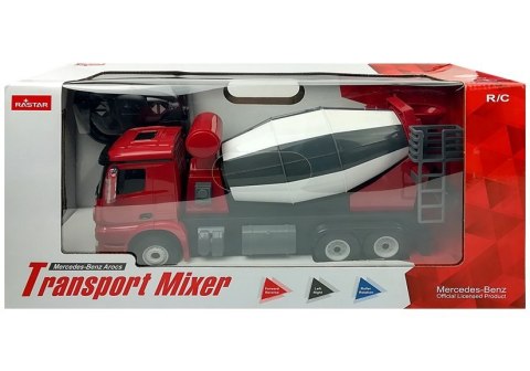 Auto R/C Mercedes-Benz Arocs Rastar 1:14 Czerwone na Pilota Auto R/C Mercedes-Benz Arocs Rastar 1:14 Czerwone na Pilota