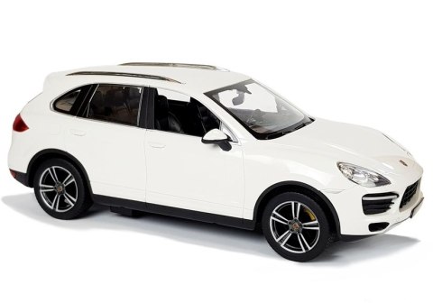 Auto R/C Porsche Cayenne Rastar 1:14 Białe na pilota Auto R/C Porsche Cayenne Rastar 1:14 Białe na pilota