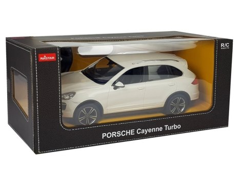 Auto R/C Porsche Cayenne Rastar 1:14 Białe na pilota Auto R/C Porsche Cayenne Rastar 1:14 Białe na pilota