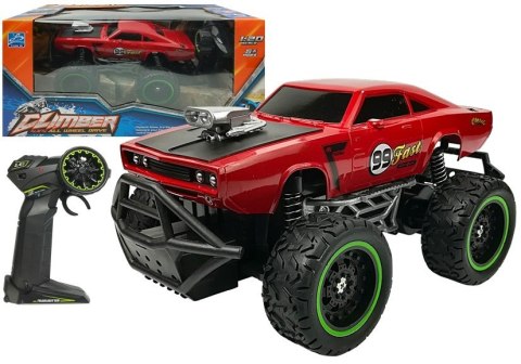 Auto Zdalnie Sterowane R/C Wysokie Koła Czerwone Auto Zdalnie Sterowane R/C Wysokie Koła Czerwone