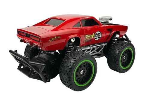 Auto Zdalnie Sterowane R/C Wysokie Koła Czerwone Auto Zdalnie Sterowane R/C Wysokie Koła Czerwone