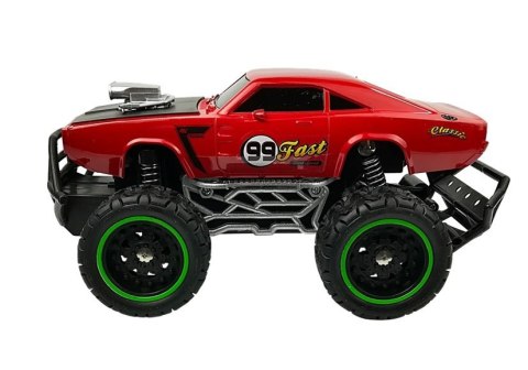 Auto Zdalnie Sterowane R/C Wysokie Koła Czerwone Auto Zdalnie Sterowane R/C Wysokie Koła Czerwone
