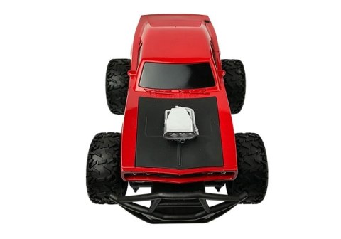Auto Zdalnie Sterowane R/C Wysokie Koła Czerwone Auto Zdalnie Sterowane R/C Wysokie Koła Czerwone