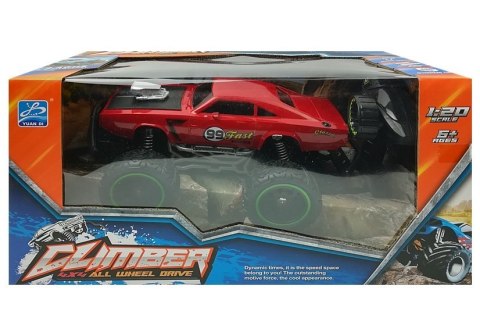 Auto Zdalnie Sterowane R/C Wysokie Koła Czerwone Auto Zdalnie Sterowane R/C Wysokie Koła Czerwone