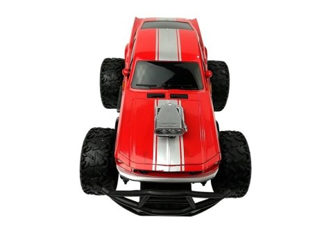 Auto Zdalnie Sterowane R/C Wysokie Koła Czerwone Auto Zdalnie Sterowane R/C Wysokie Koła Czerwone