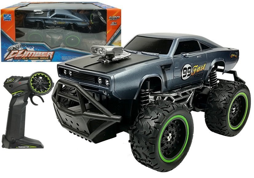 Auto Zdalnie Sterowane R/C Wysokie Koła Granatowe Auto Zdalnie Sterowane R/C Wysokie Koła Granatowe