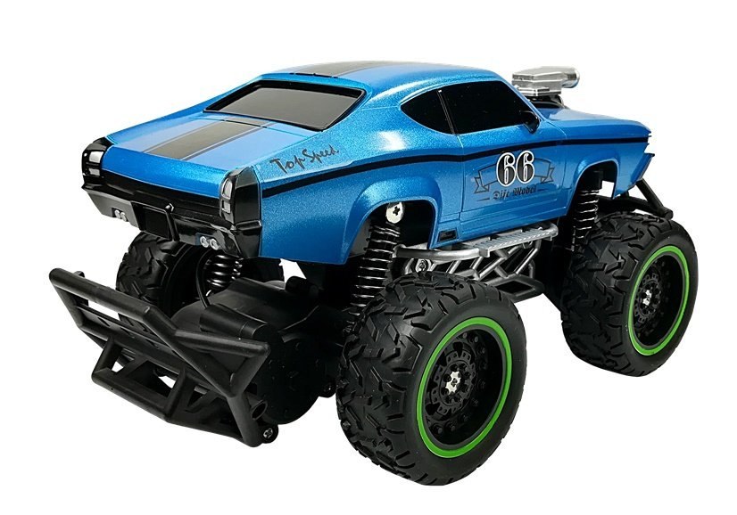 Auto Zdalnie Sterowane R/C Wysokie Koła Niebieskie Auto Zdalnie Sterowane R/C Wysokie Koła Niebieskie