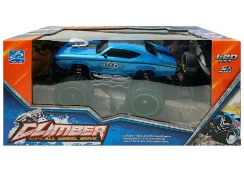 Auto Zdalnie Sterowane R/C Wysokie Koła Niebieskie Auto Zdalnie Sterowane R/C Wysokie Koła Niebieskie