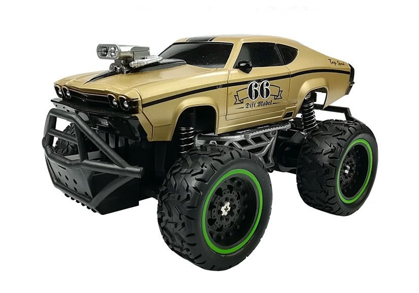 Auto Zdalnie Sterowane R/C Wysokie Koła Złoty Auto Zdalnie Sterowane R/C Wysokie Koła Złoty