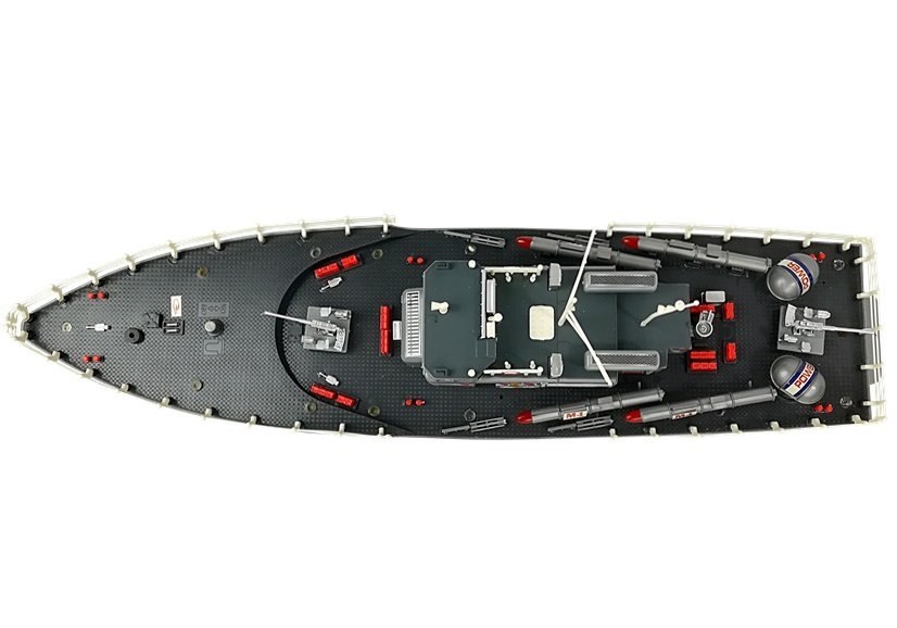 Statek Kuter Torpedowy Zdalnie Sterowany R/C 1:115 2.4G Czerwony Statek Kuter Torpedowy Zdalnie Sterowany R/C 1:115 2.4G Czerwony
