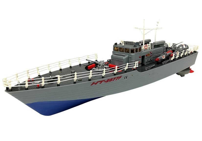 Statek Kuter Torpedowy Zdalnie Sterowany R/C 1:115 2.4G Niebieski Statek Kuter Torpedowy Zdalnie Sterowany R/C 1:115 2.4G Niebieski