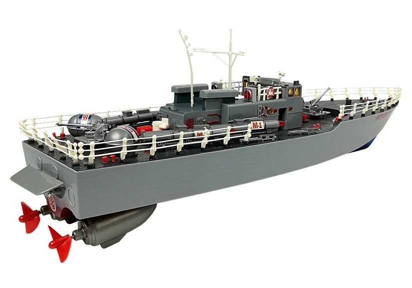 Statek Kuter Torpedowy Zdalnie Sterowany R/C 1:115 2.4G Niebieski Statek Kuter Torpedowy Zdalnie Sterowany R/C 1:115 2.4G Niebieski