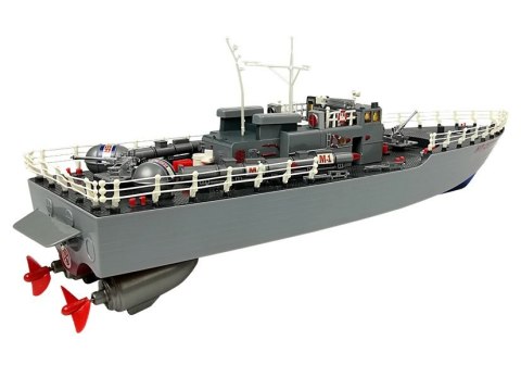 Statek Kuter Torpedowy Zdalnie Sterowany R/C 1:115 2.4G Niebieski Statek Kuter Torpedowy Zdalnie Sterowany R/C 1:115 2.4G Niebieski