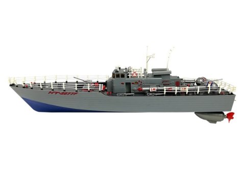 Statek Kuter Torpedowy Zdalnie Sterowany R/C 1:115 2.4G Niebieski Statek Kuter Torpedowy Zdalnie Sterowany R/C 1:115 2.4G Niebieski