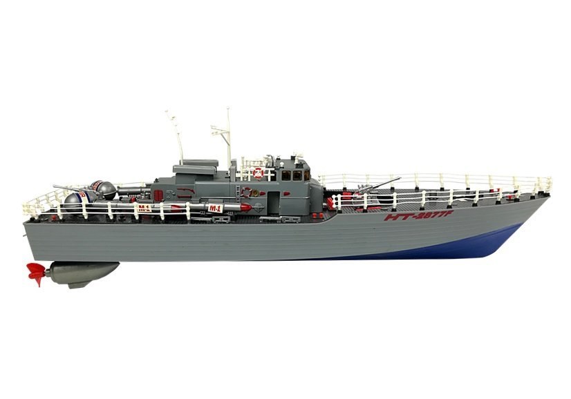 Statek Kuter Torpedowy Zdalnie Sterowany R/C 1:115 2.4G Niebieski Statek Kuter Torpedowy Zdalnie Sterowany R/C 1:115 2.4G Niebieski