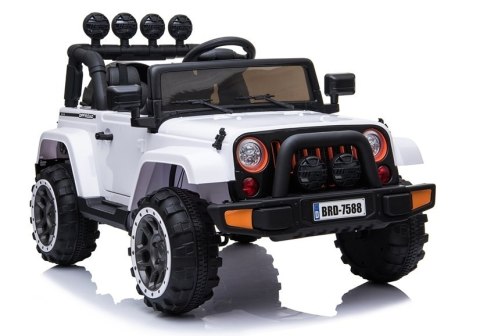 Auto na Akumulator Jeep BRD-7588 4x4 Biały Auto na Akumulator Jeep BRD-7588 4x4 Biały