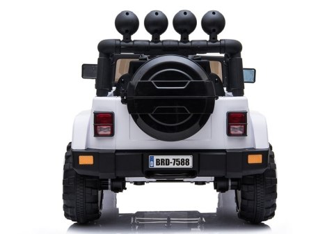 Auto na Akumulator Jeep BRD-7588 4x4 Biały Auto na Akumulator Jeep BRD-7588 4x4 Biały