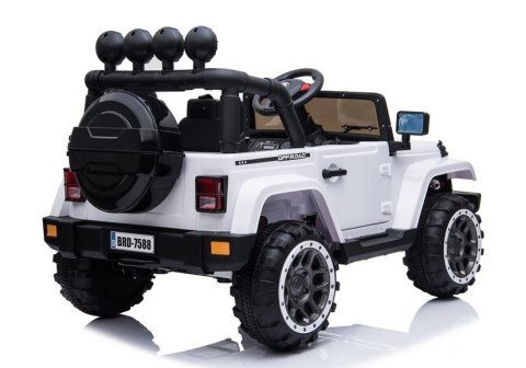 Auto na Akumulator Jeep BRD-7588 4x4 Biały Auto na Akumulator Jeep BRD-7588 4x4 Biały